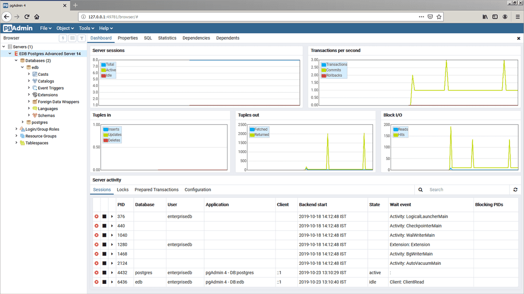 Connecting to an EDB Postgres Advanced Server database